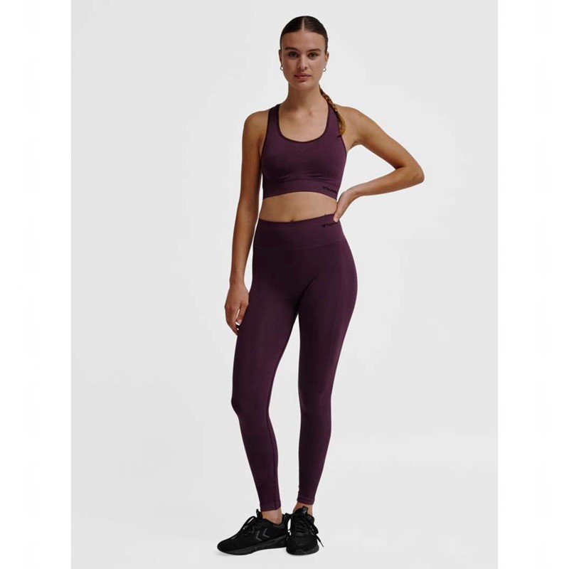 Chaussette Hummel Tif Seamless High Waist Femme Violette | 709774-353