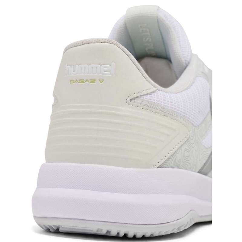 Chaussure Handball Hummel Dagaz V Homme Blanche | 487299-514