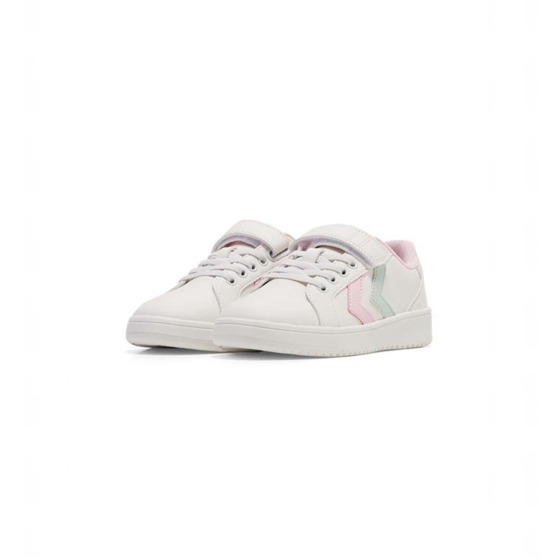 Chaussure de Foot Hummel Derby Court Jr Enfant Blanche | 519447-908