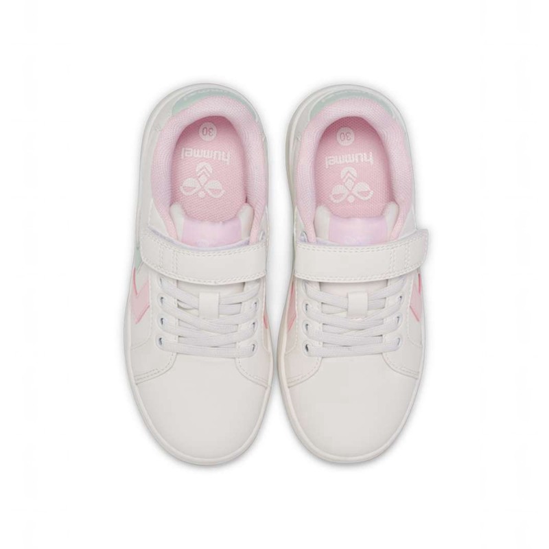 Chaussure de Foot Hummel Derby Court Jr Enfant Blanche | 519447-908