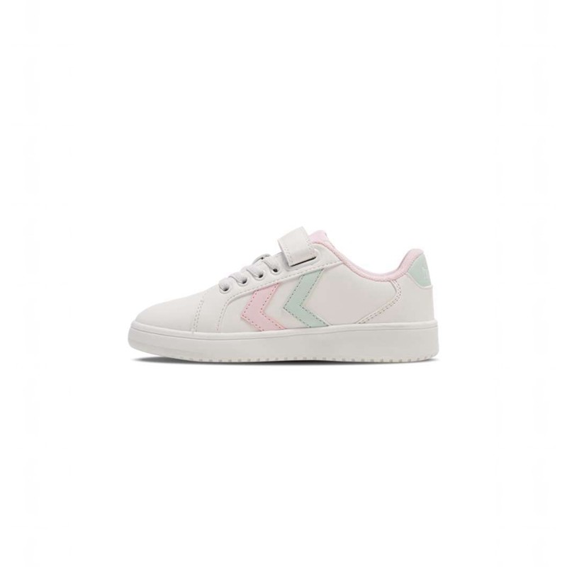 Chaussure de Foot Hummel Derby Court Jr Enfant Blanche | 519447-908
