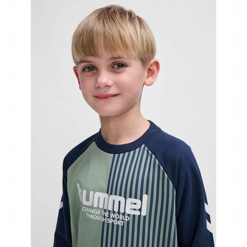 Chaussures De Gym Hummel Mexi L/S Enfant Vert | 152977-119