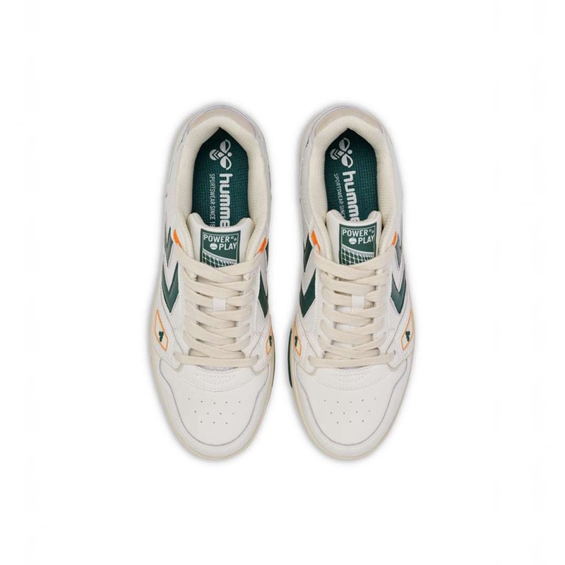 Chaussures De Gym Hummel Power Play Lx-e Femme Blanche | 463769-241