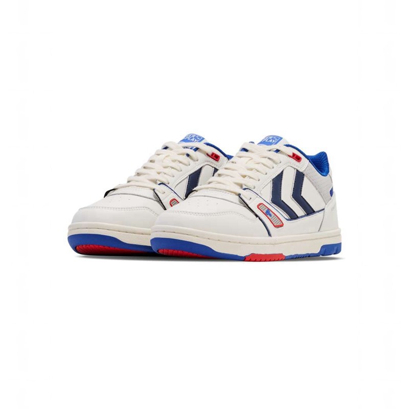 Chaussures De Gym Hummel Power Play Lx-e Homme Blanche | 165120-598