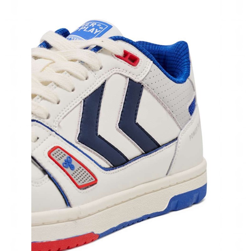 Chaussures De Gym Hummel Power Play Lx-e Homme Blanche | 165120-598