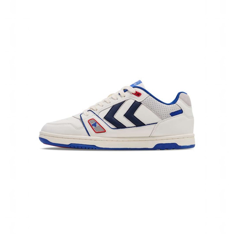 Chaussures De Gym Hummel Power Play Lx-e Homme Blanche | 165120-598