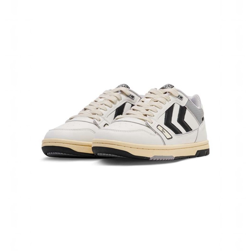 Chaussures De Gym Hummel Power Play Lx-e Homme Blanche | 972701-225