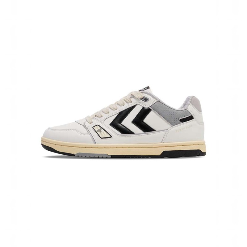 Chaussures De Gym Hummel Power Play Lx-e Homme Blanche | 972701-225