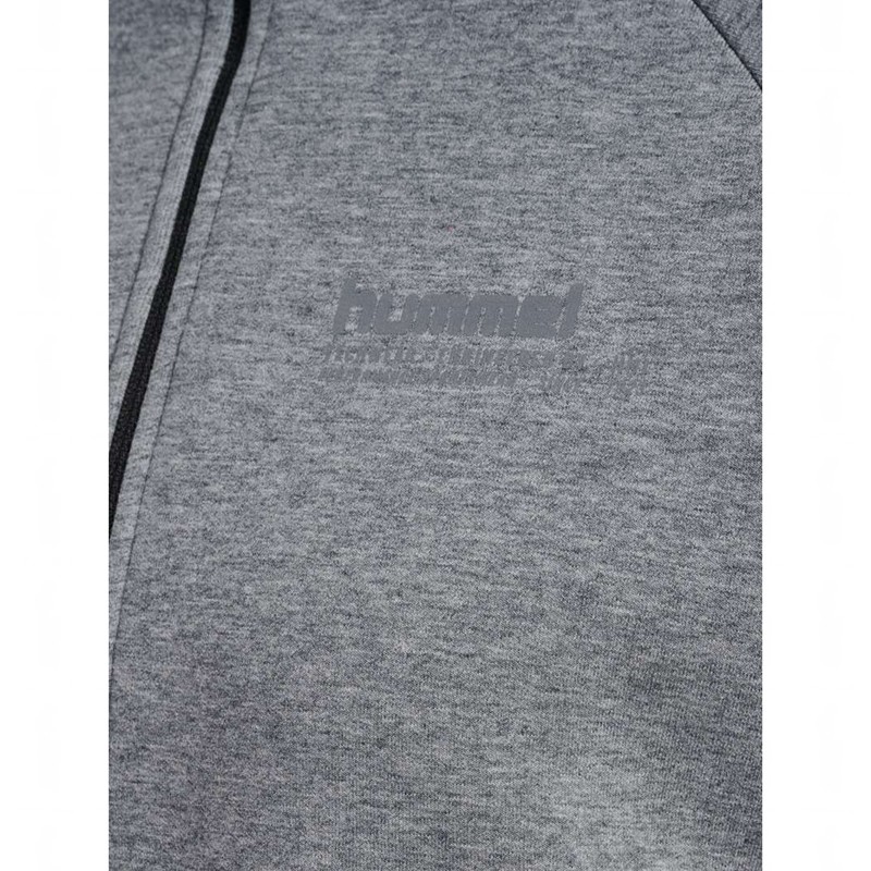 Chaussures De Gym Hummel Tech Fleece Boxy Half Zip Femme Grise | 793070-793