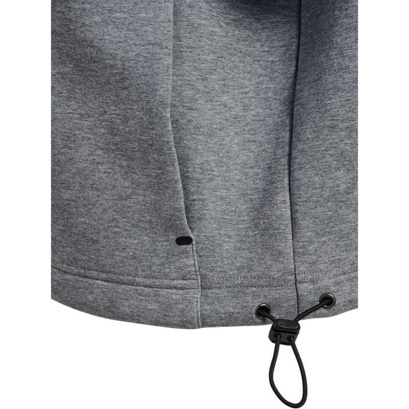 Chaussures De Gym Hummel Tech Fleece Boxy Half Zip Femme Grise | 793070-793
