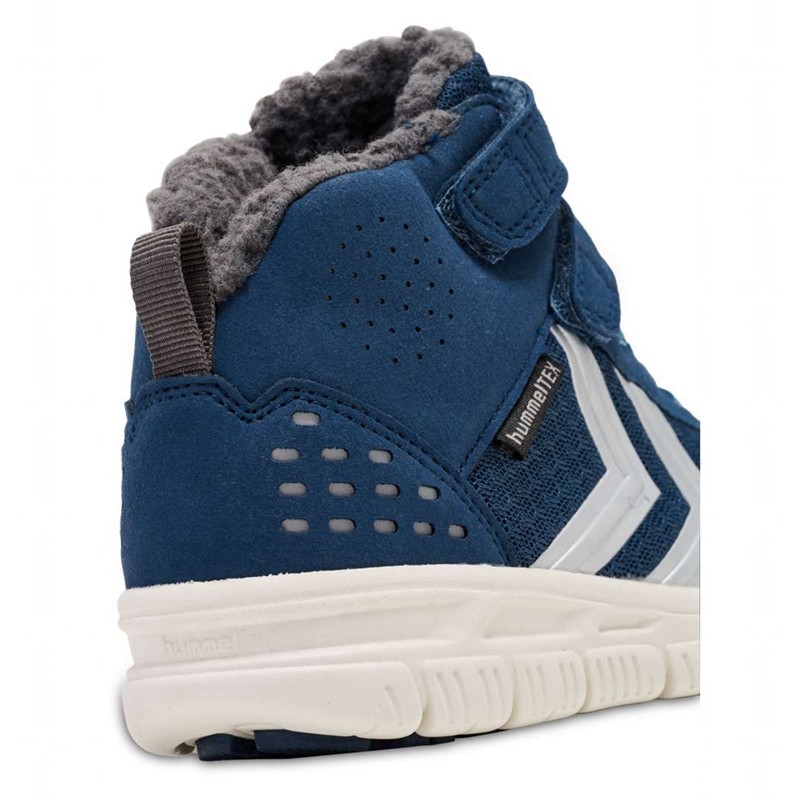 Chaussures D'hiver Hummel Crosslite Winter Mid Tex Jr Enfant Bleu | 115425-765