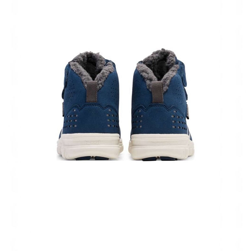 Chaussures D'hiver Hummel Crosslite Winter Mid Tex Jr Enfant Bleu | 115425-765