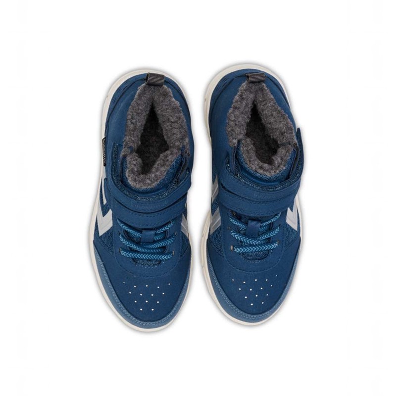 Chaussures D'hiver Hummel Crosslite Winter Mid Tex Jr Enfant Bleu | 115425-765