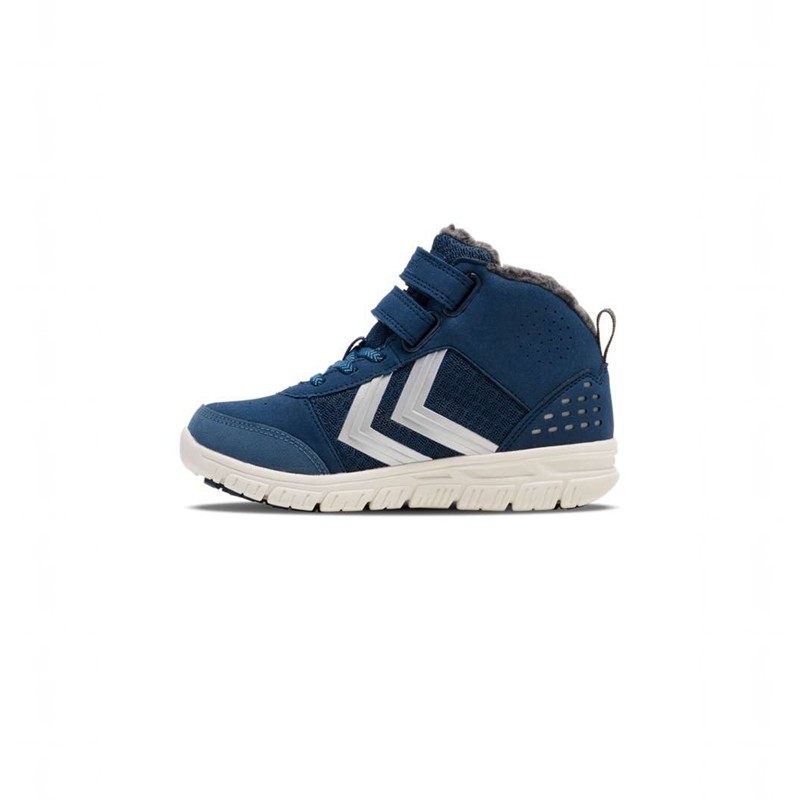 Chaussures D'hiver Hummel Crosslite Winter Mid Tex Jr Enfant Bleu | 115425-765
