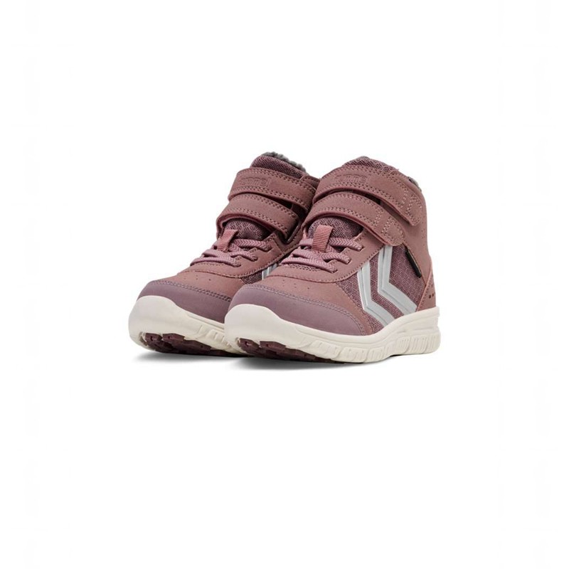Chaussures D'hiver Hummel Crosslite Winter Mid Tex Jr Enfant Rose | 111975-980
