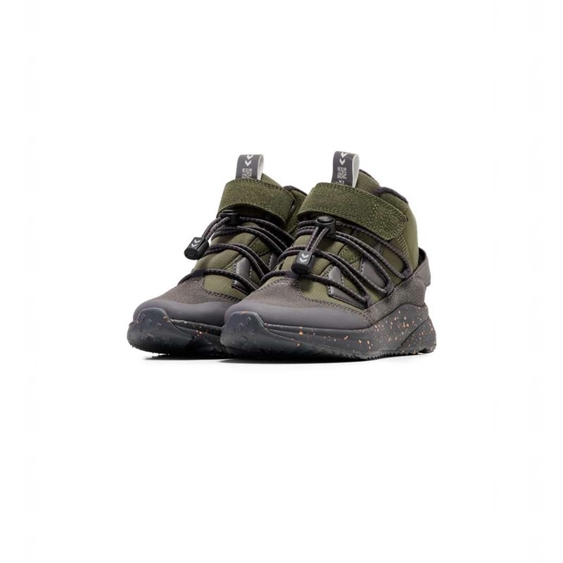 Chaussures D'hiver Hummel Reach Conquer Mid Tex Jr Enfant Vert Olive | 572107-701