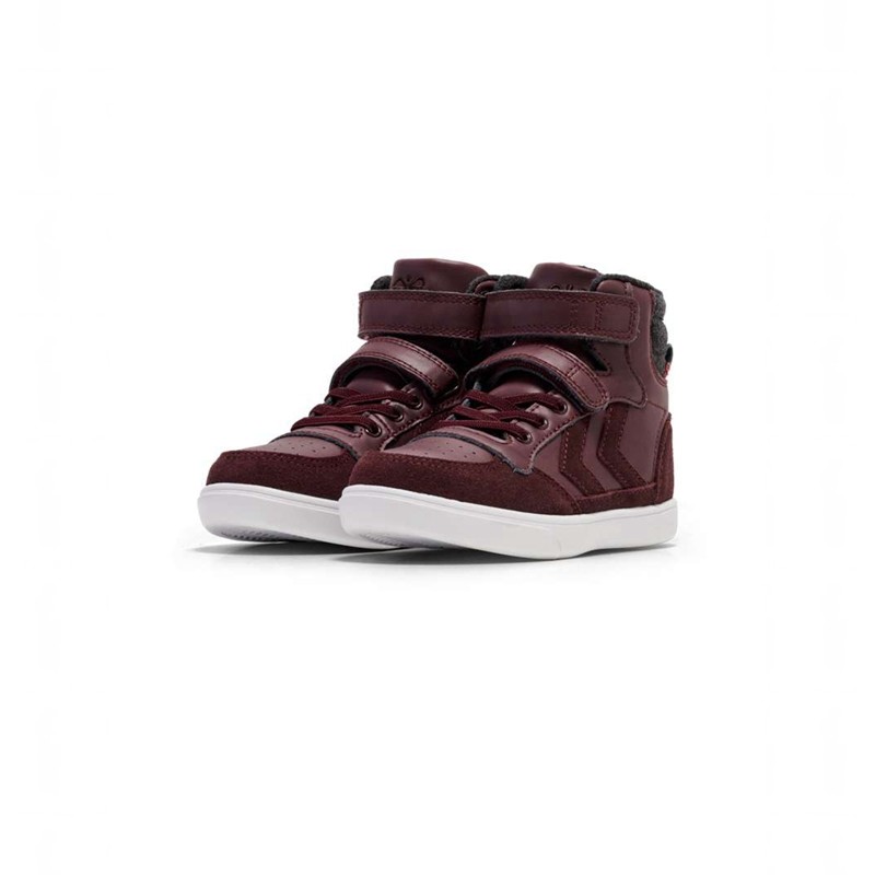 Chaussures D'hiver Hummel Stadil Winter High Jr Enfant Fushia | 450238-736