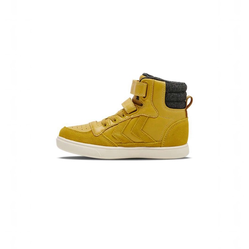 Chaussures D'hiver Hummel Stadil Winter High Jr Enfant Jaune | 609959-451