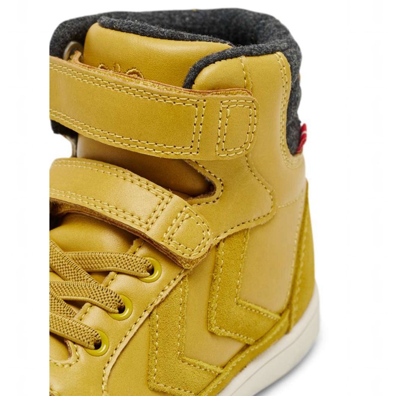 Chaussures D'hiver Hummel Stadil Winter High Jr Enfant Jaune | 609959-451