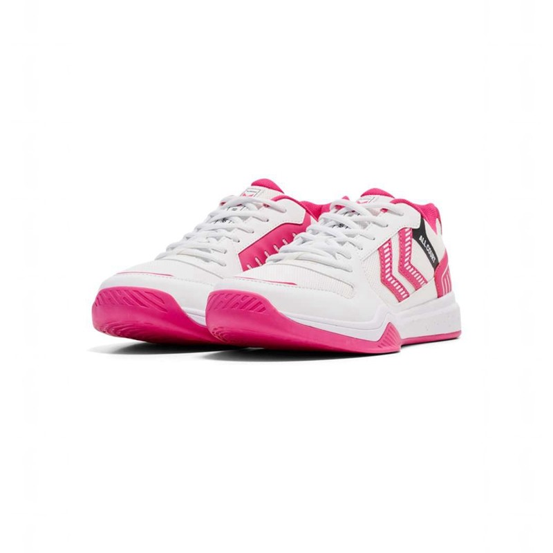 Chaussures D'intérieur Hummel All Court Femme Blanche | 176093-267