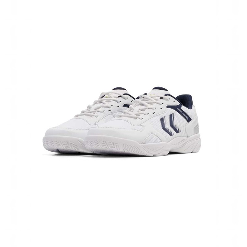 Chaussures D'intérieur Hummel Court Control Ii Homme Blanche | 111189-568