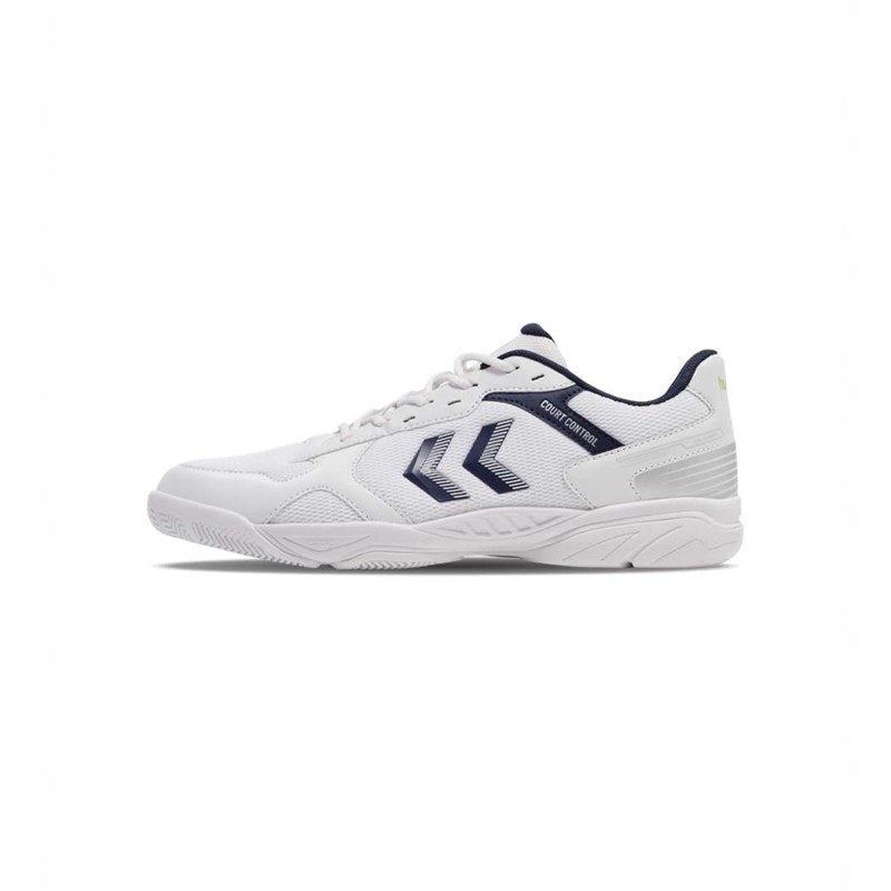 Chaussures D\'intérieur Hummel Court Control Ii Homme Blanche | 111189-568