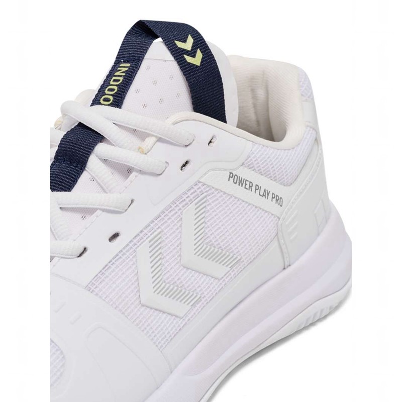 Chaussures D'intérieur Hummel Power Play Pro Homme Blanche | 003482-529