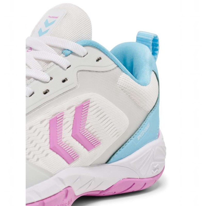 Chaussures D'intérieur Hummel Speed Court Femme Blanche | 525715-450