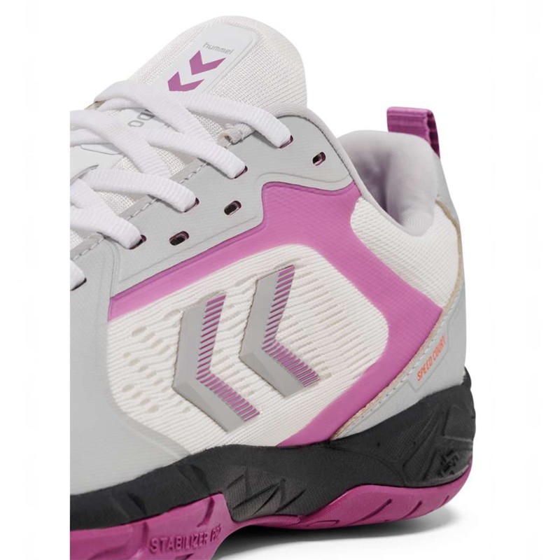 Chaussures D'intérieur Hummel Speed Court Femme Blanche | 561419-045