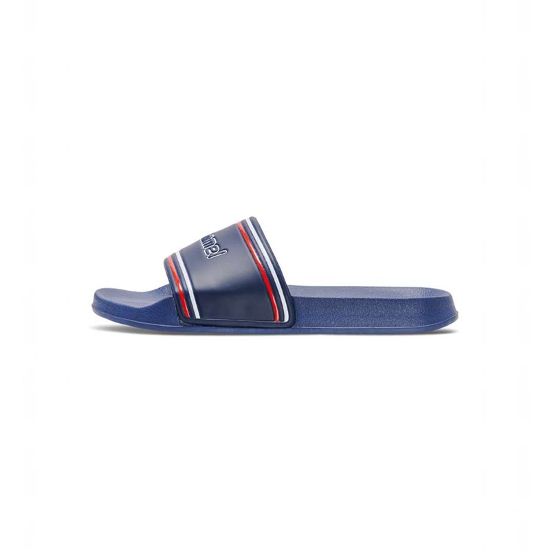 Claquette Hummel Pool Retro Homme Bleu Marine | 108260-372