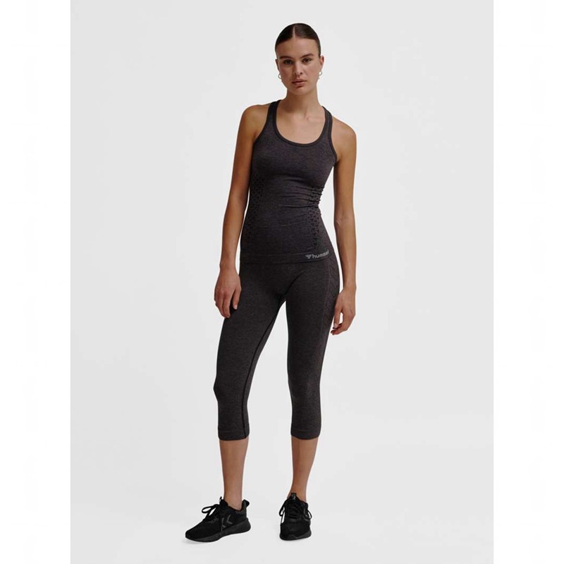 Collant Hummel Ci Seamless 3/4 Femme Noir | 195324-869