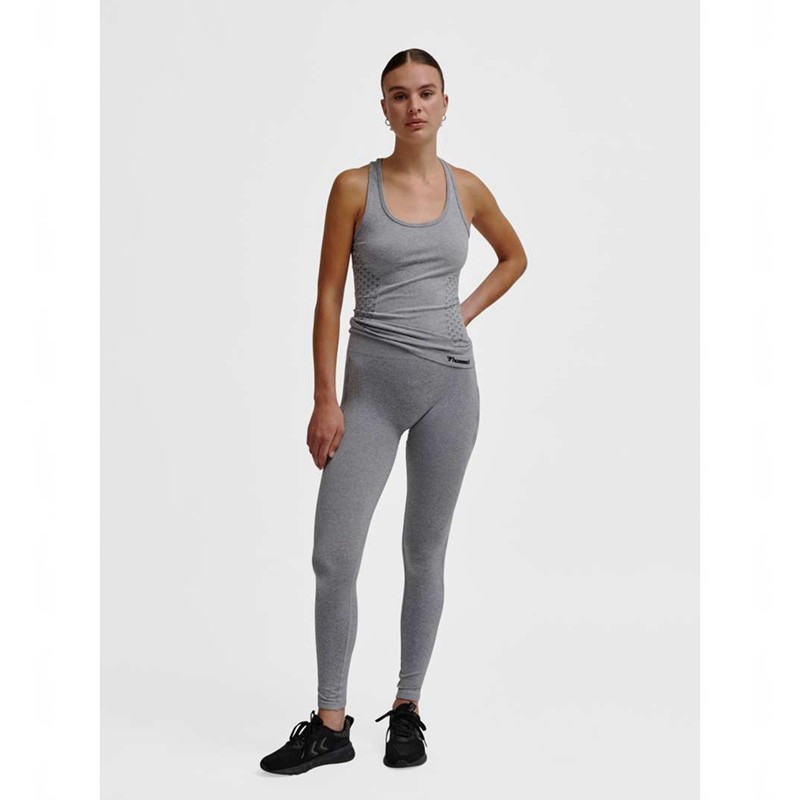 Collant Hummel Ci Seamless Mid Waist Femme Grise | 238248-675