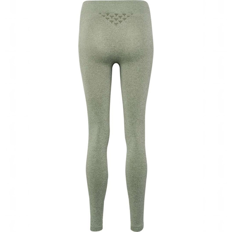 Collant Hummel Ci Seamless Mid Waist Femme Vert | 283845-087