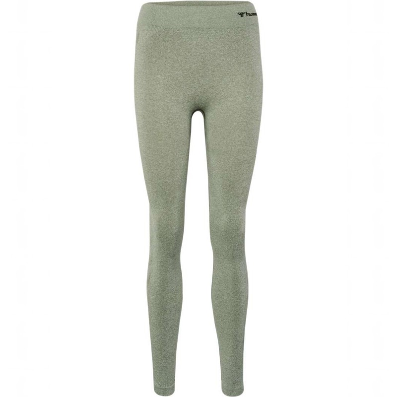 Collant Hummel Ci Seamless Mid Waist Femme Vert | 283845-087
