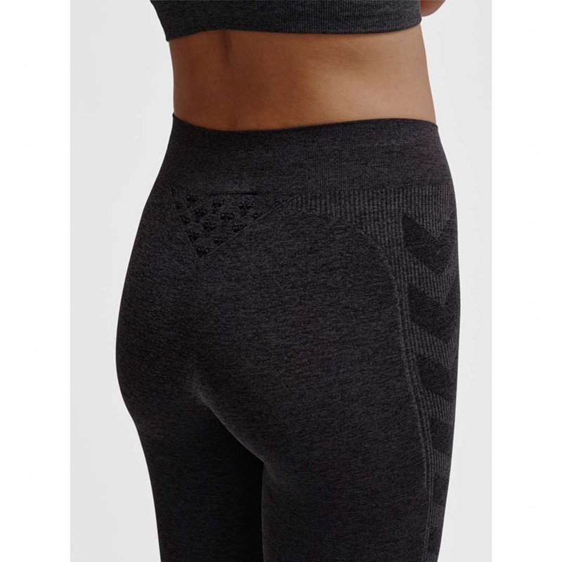 Collant Hummel Ci Seamless Mid Waist Femme Noir | 284634-624