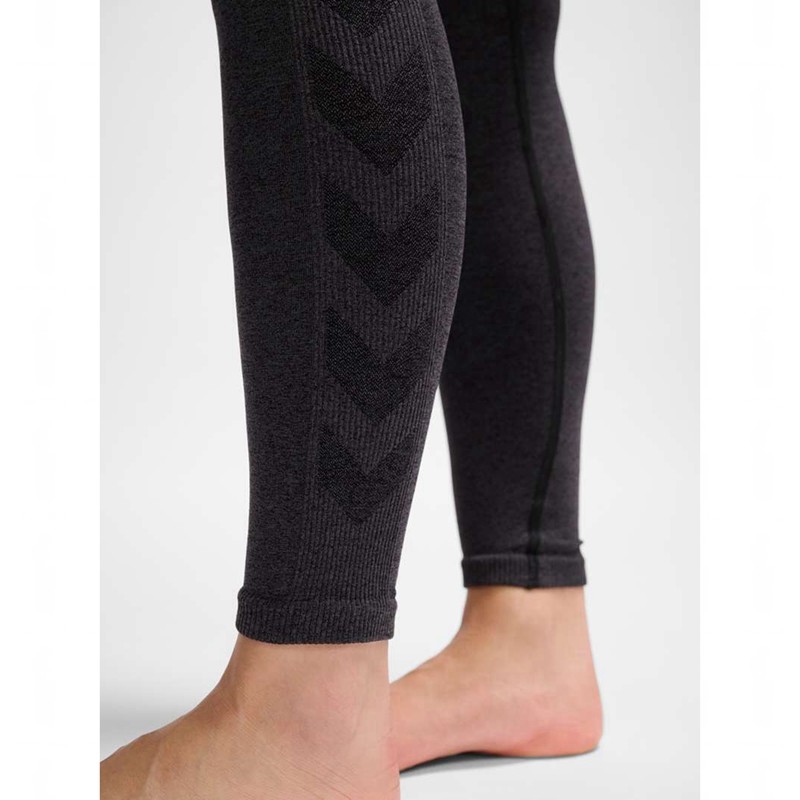 Collant Hummel Ci Seamless Mid Waist Femme Noir | 284634-624