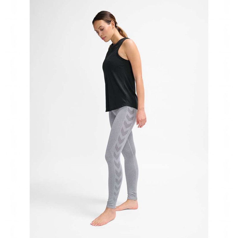 Collant Hummel Ci Seamless Mw Scrunch Femme Grise | 545233-192