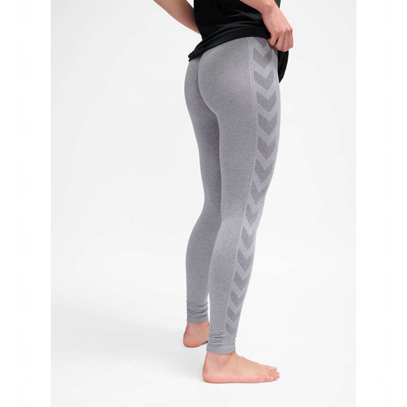 Collant Hummel Ci Seamless Mw Scrunch Femme Grise | 545233-192
