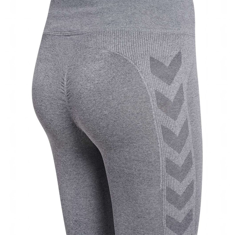 Collant Hummel Ci Seamless Mw Scrunch Femme Grise | 545233-192