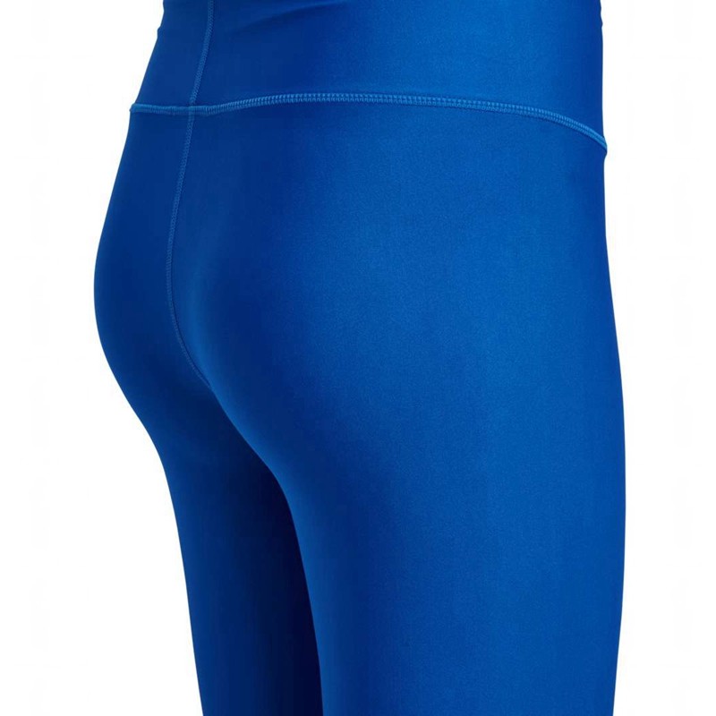 Collant Hummel Fast Mid Waist Femme Bleu | 854957-497