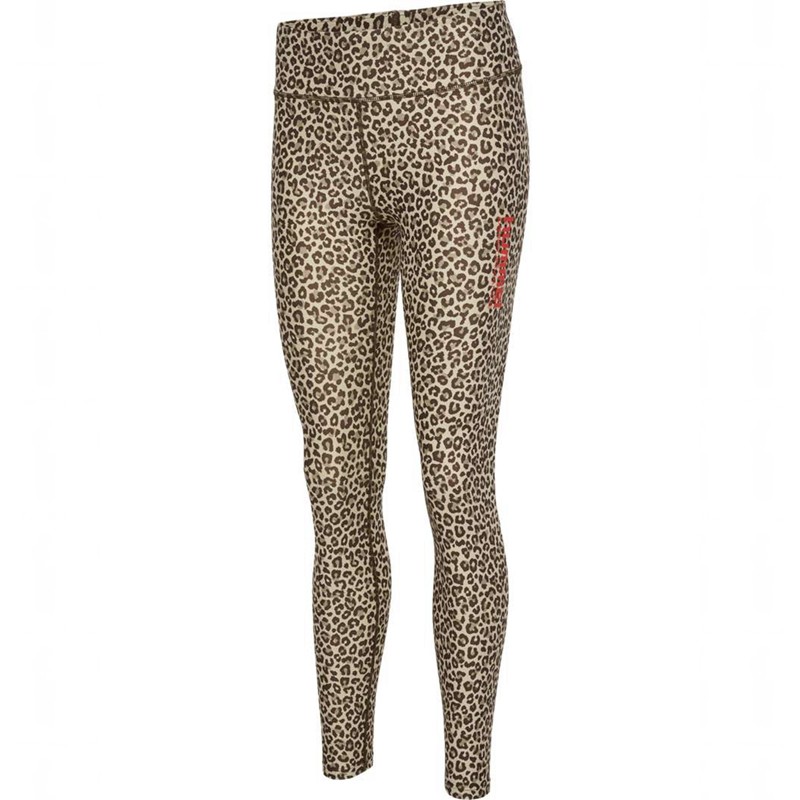 Collant Hummel Fast Mid Waist Femme Leopard | 935430-155
