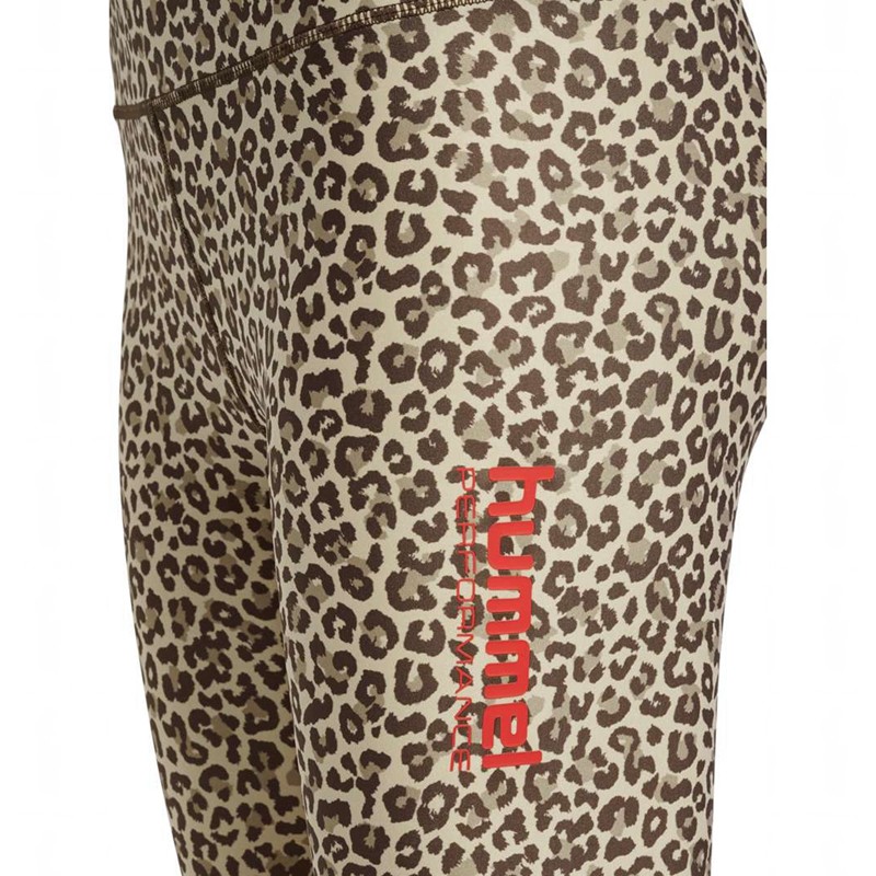 Collant Hummel Fast Mid Waist Femme Leopard | 935430-155