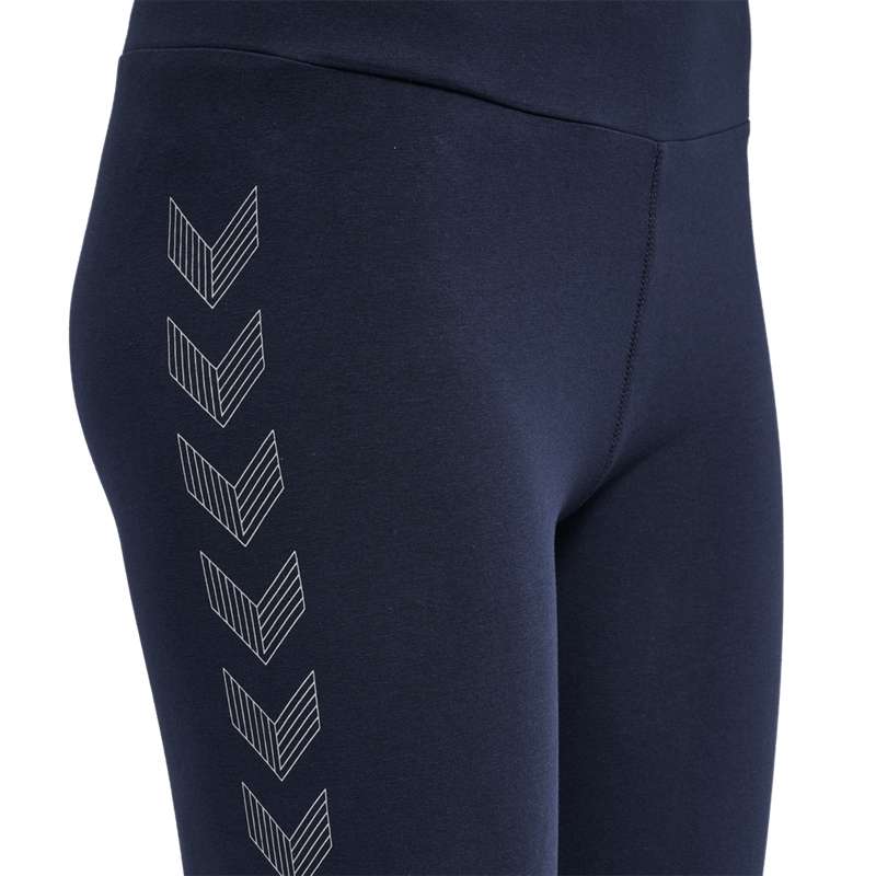 Collant Hummel Move Grid Cotton Femme Bleu Marine | 635066-304