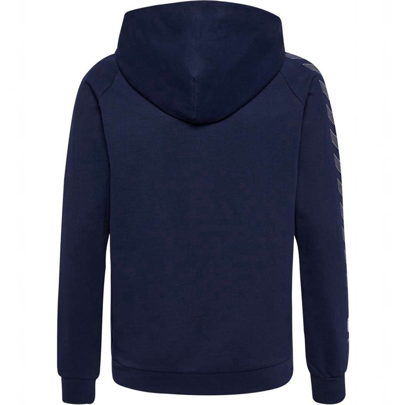 Collant Hummel Move Grid Cotton Zip Enfant Bleu Marine | 983153-427