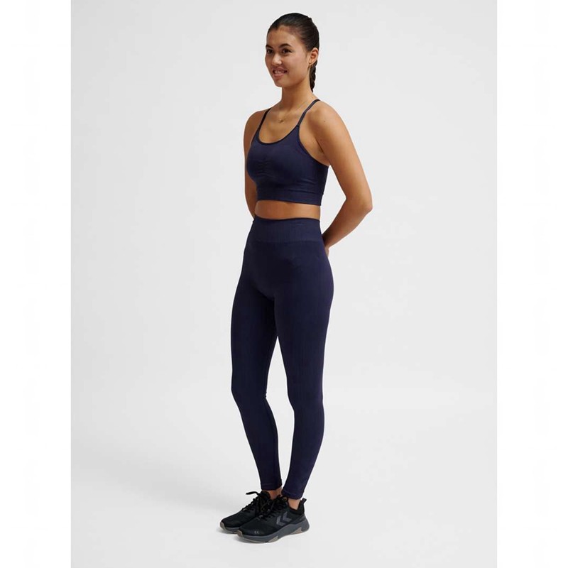 Collant Hummel Mt Define Seaml Scrunch Femme Bleu Marine | 324885-187