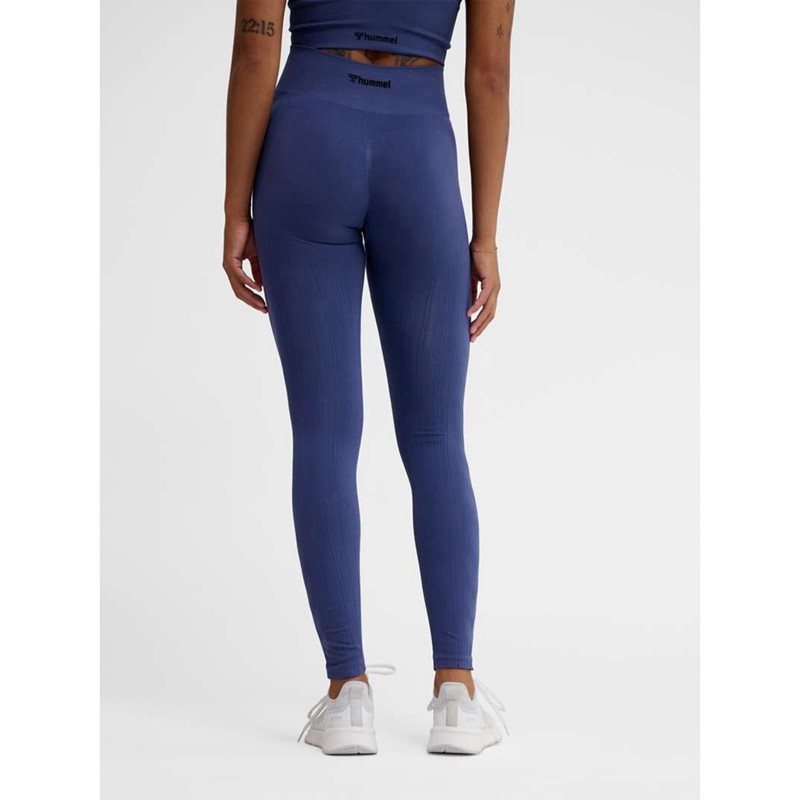Collant Hummel Mt Define Seaml Scrunch Femme Bleu | 679296-004