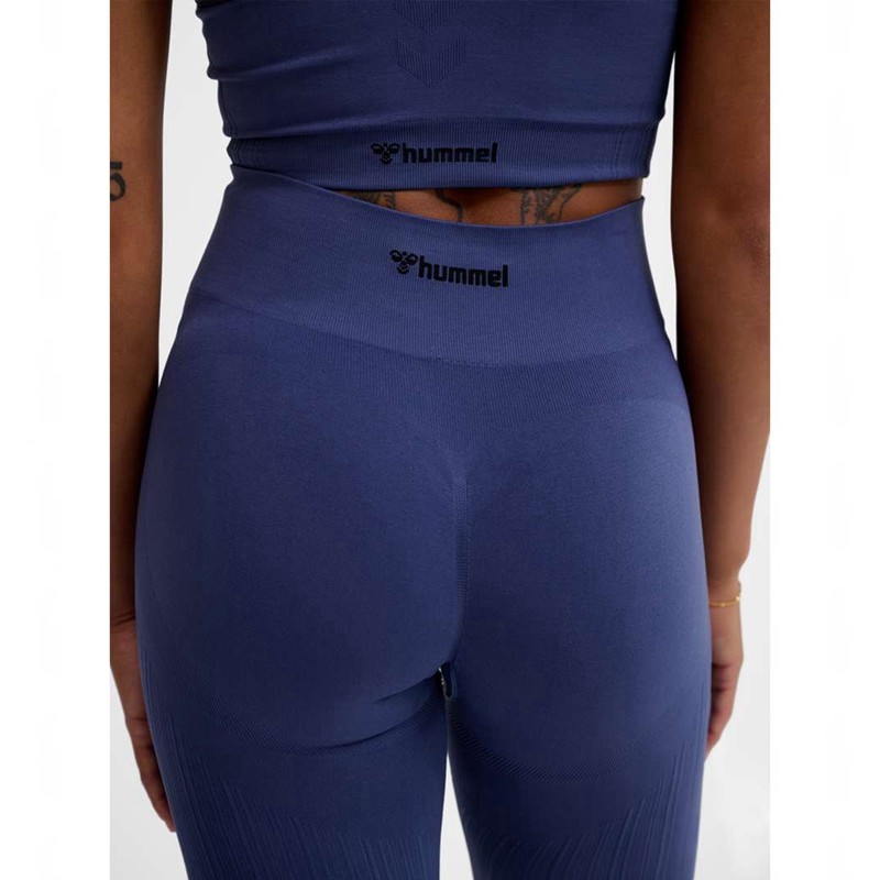 Collant Hummel Mt Define Seaml Scrunch Femme Bleu | 679296-004