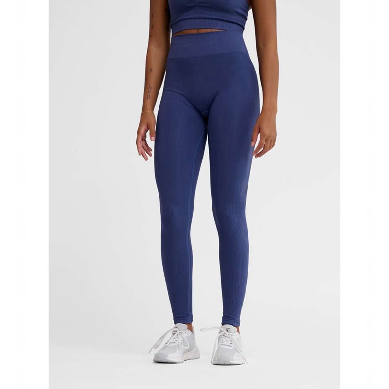 Collant Hummel Mt Define Seaml Scrunch Femme Bleu | 679296-004