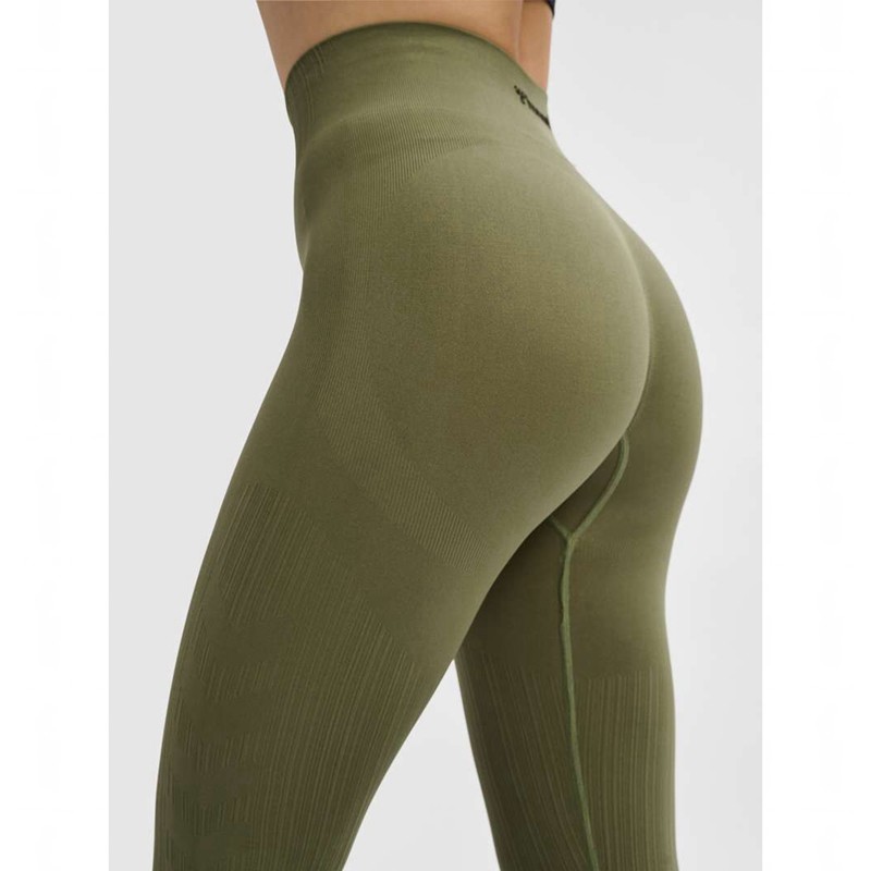 Collant Hummel Mt Define Seaml Scrunch Femme Vert | 454033-999