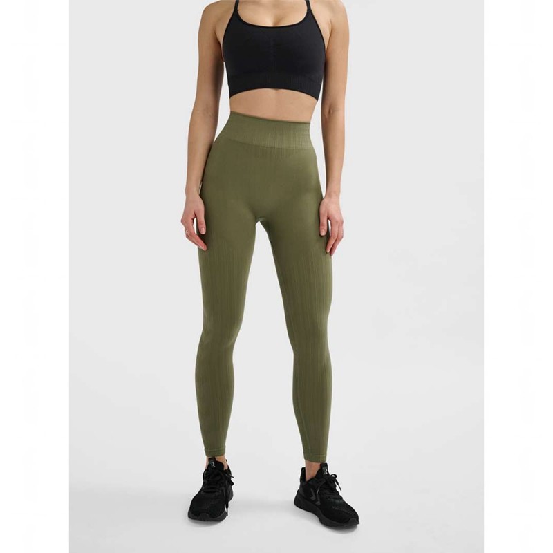 Collant Hummel Mt Define Seaml Scrunch Femme Vert | 454033-999
